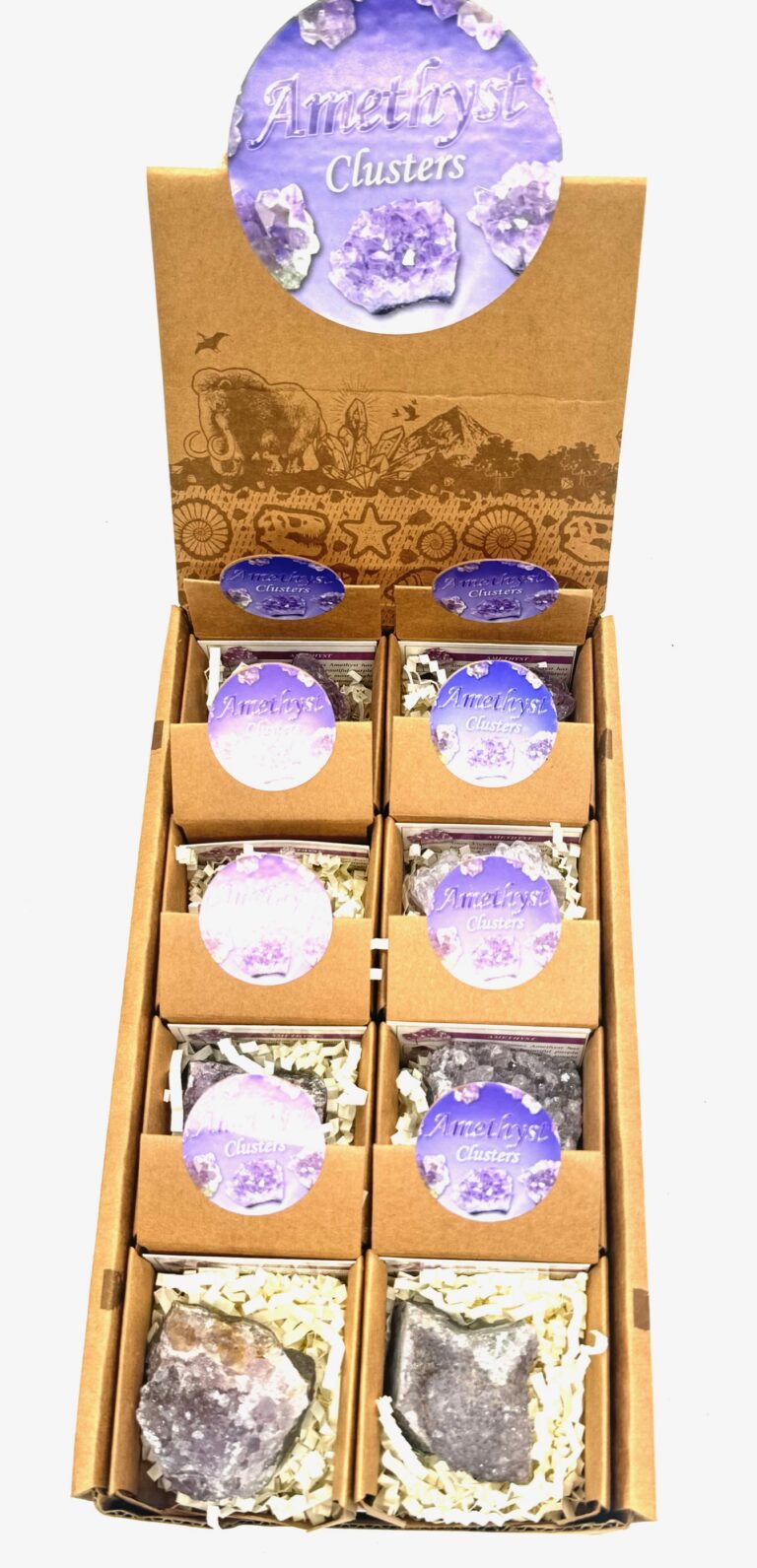 Amethyst Clusters - (16 pieces)