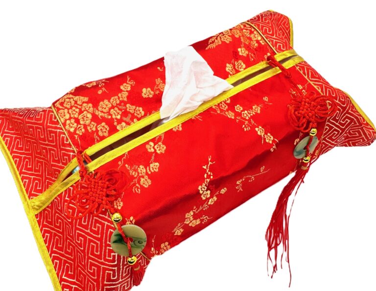 Chinese Tissue Box Cover - Red