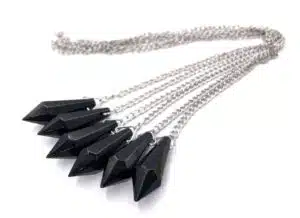 Crystal Pendulum - Black (6pcs)