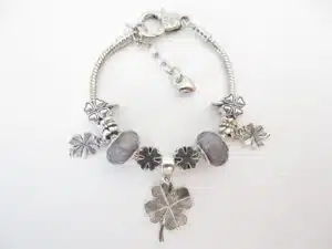 Pandora bracelet clover silver