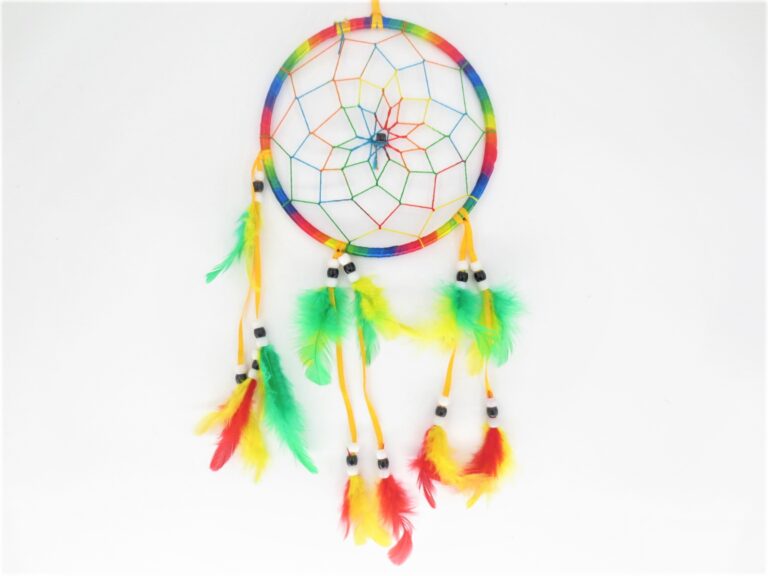 16cm Round Dreamcatcher Rainbow (5 pieces)