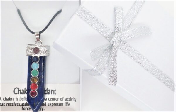 7 Chakra Gemstone Pendant Necklace (I) - Lapis Lazuli