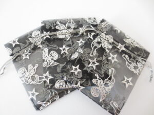 Angel organza gift bag - 7.5cm x 10cm