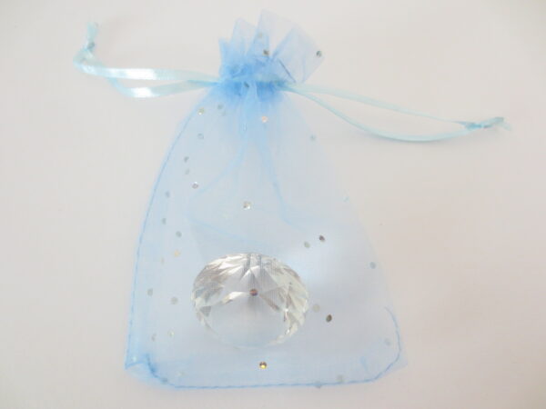 Brilliant Organza bag Light Blue - 13cm x 20cm