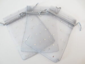 Brilliant Organza bag Silver - 13cm x 20cm