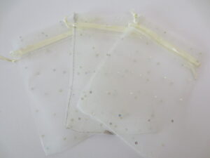 Brilliant Organza bag White - 13cm x 20cm
