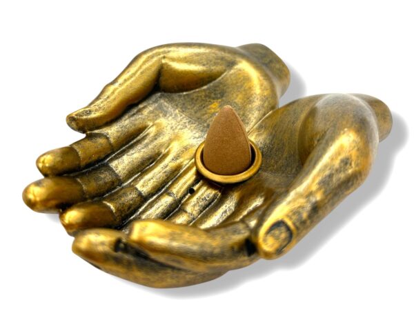 Incense Holder Open Hands Bronze
