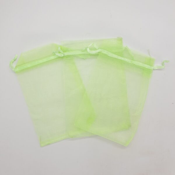 Organza Bags 10 x 15 cm - Light Green (100pcs)