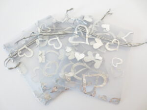 Organza Gifts bag Silver - 13cm x 20cm