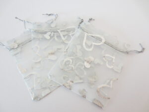 Organza Gifts bag White - 13cm x 20cm
