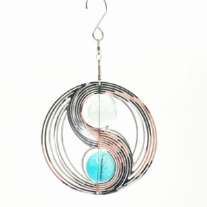 Mini Cosmo Yin Yang Aqua Blue (2pcs)