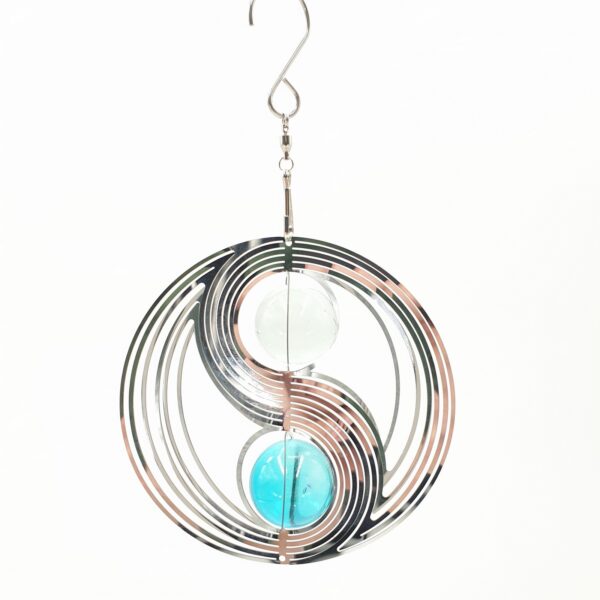Mini Cosmo Yin Yang Aqua Blue (2pcs)