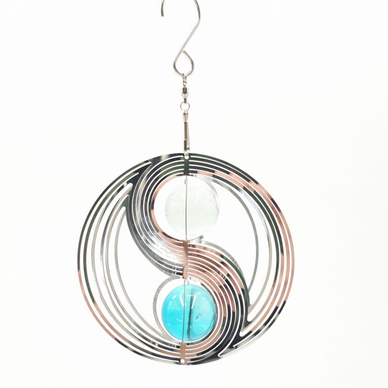 Mini Cosmo Yin Yang Aqua Blue (2pcs)