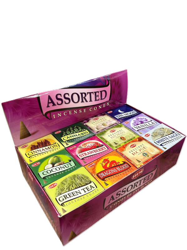 HEM Assorted Incense Cones Set (48 pieces)