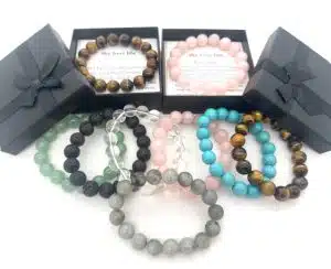 12mm Gemstone Bracelets with Box