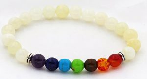 8mm 7 Chakra Bracelet without Box - Jade