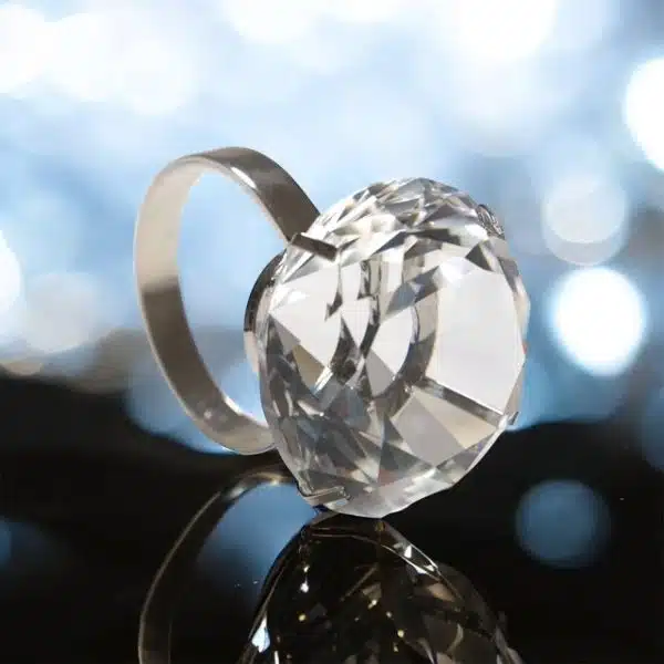 5 cm Crystal Diamond Napkin Ring