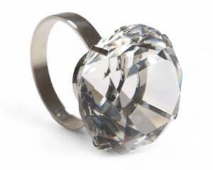 5 cm Crystal Diamond Napkin Ring