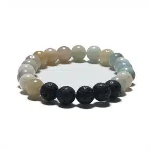 8mm Bracelet without Gift Box - Amazonite and Lava Stone