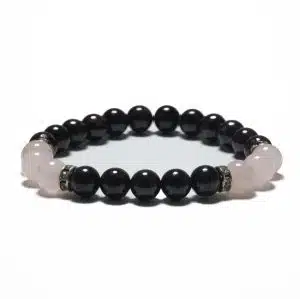 8mm Bracelet without Gift Box - Garnet and Diamond