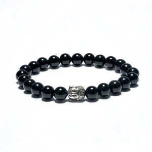 8mm Buddha Bracelet without Box - Onyx