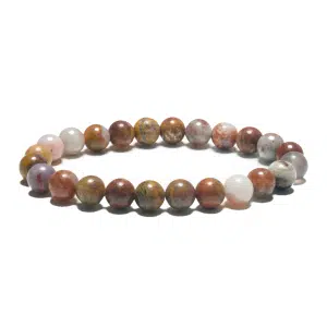 8mm Gemstone Bracelet without Gift Box - Ocean Jasper
