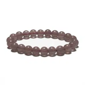 8mm Gemstone Bracelet without Gift Box - Strawberry Quartz