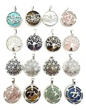 Gemstone Metal Pendants