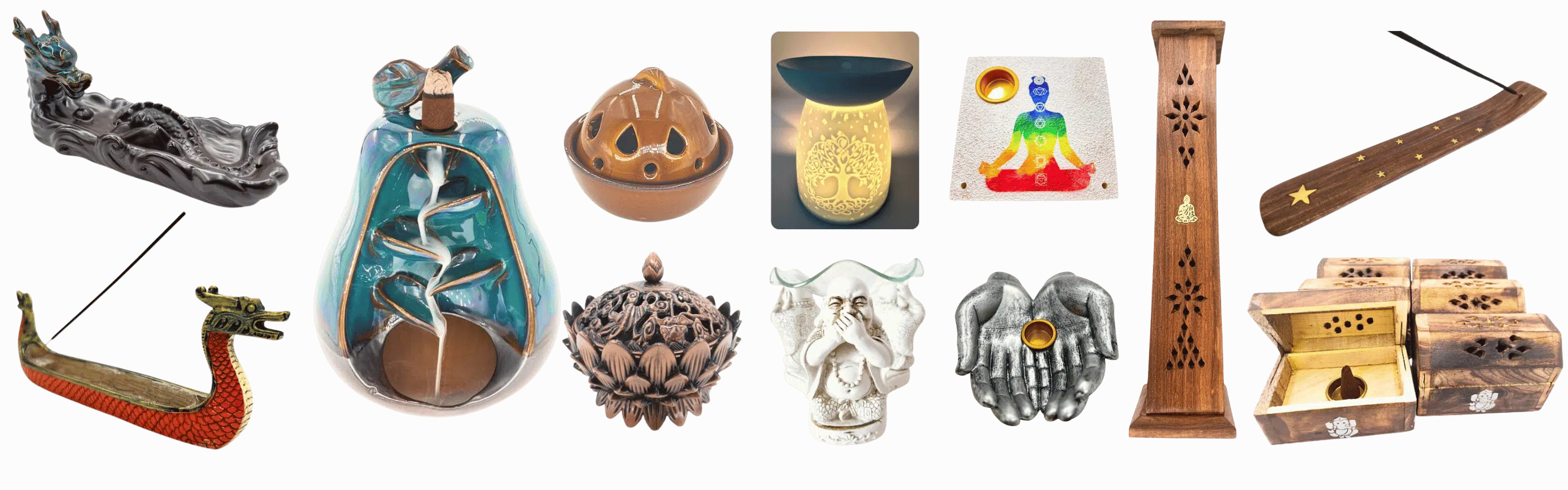 Incense holders & burners wholesale — wall display