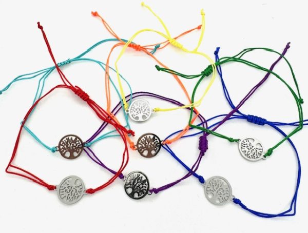 Adjustable 7 Chakra Tree of Life Bracelets