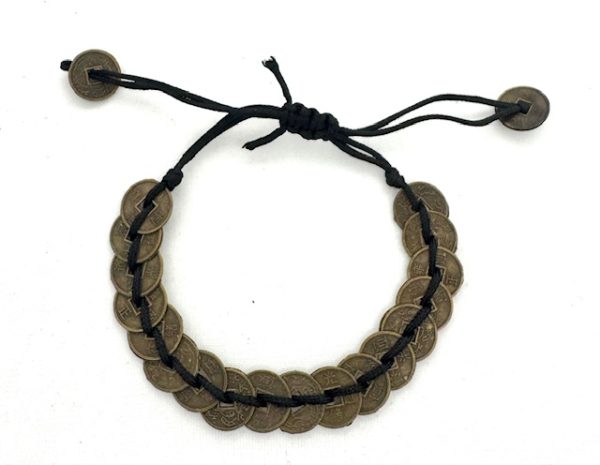 Adjustable Lucky Coin Bracelets 12 pieces