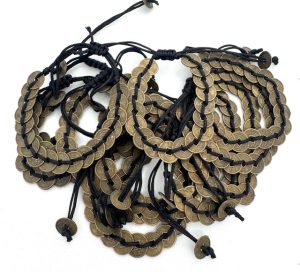 Adjustable Lucky Coin Bracelets 12 pieces