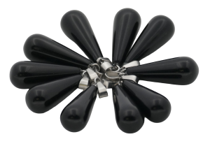 Black Onyx Teardrop Pendant (10pcs)