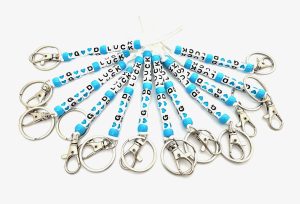 Good Luck Keychains - Blue 12 pieces