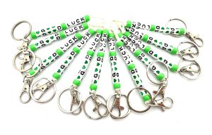 Good Luck Keychains - Green 12 pieces