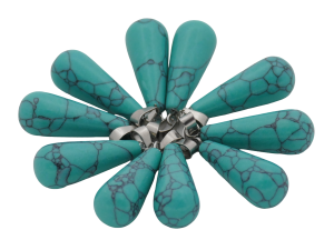 Turquoise Teardrop Pendant (10pcs)