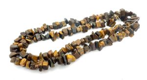 Wholesale 10 mm Tiger Eye Gemstone Chip Necklace