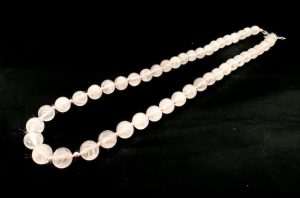 Wholesale 8 mm Rose Quartz Beaded Necklace (without Box)