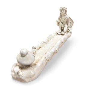Wholesale Fairy Incense Holder – Kneeling White Design