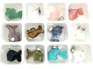 Wholesale - Gemstone Elephant Pendant Set
