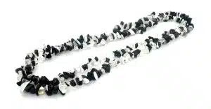 Wholesale Thin Obsidian & White Quartz Gemstone Chip