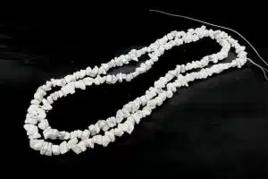 Wholesale Thin White Howlite Gemstone Chip Necklace