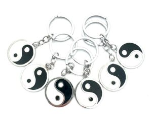 Wholesale Yin Yang Metal Keychain (6 pieces)