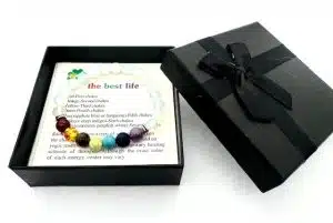 8mm 7 Chakra Bracelet with Gift Box - Opal