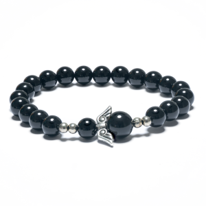 8mm Angel Bracelet without Box - Onyx