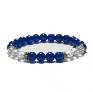 8mm Bracelet without Gift Box - Lapis Lazuli and Diamond