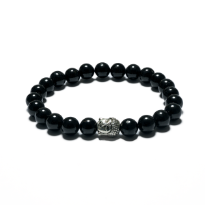 8mm Buddha Bracelet without Box - Black Tourmaline