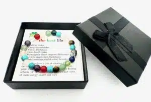 8mm Buddha Mixed Gemstone Bracelet – Gift Box Included