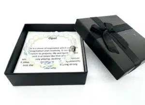 8mm Buddha Opal Gemstone Bracelet – Gift Box Included