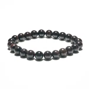 8mm Gemstone Bracelet without Gift Box - Garnet